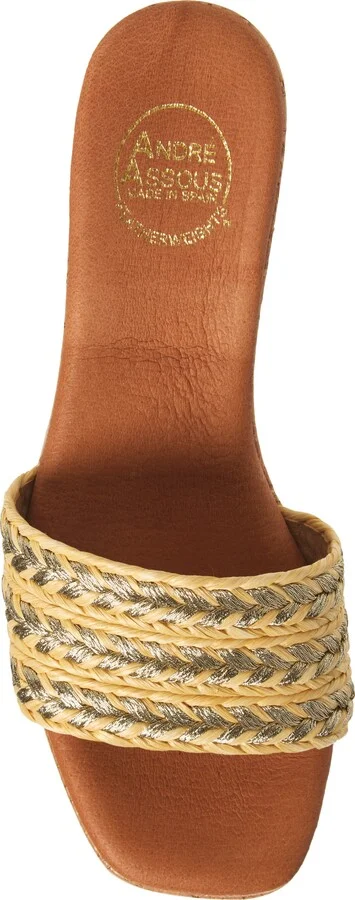 Cypress Raffia Platform Slide Sandal - Image 5