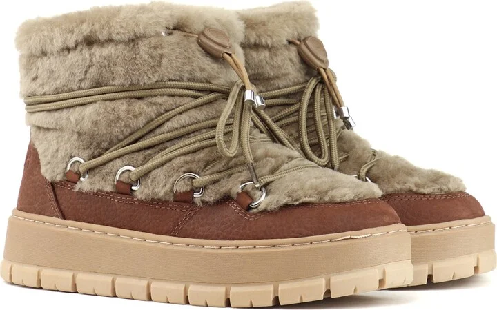 Cyra Faux Shealing Waterproof Bootie