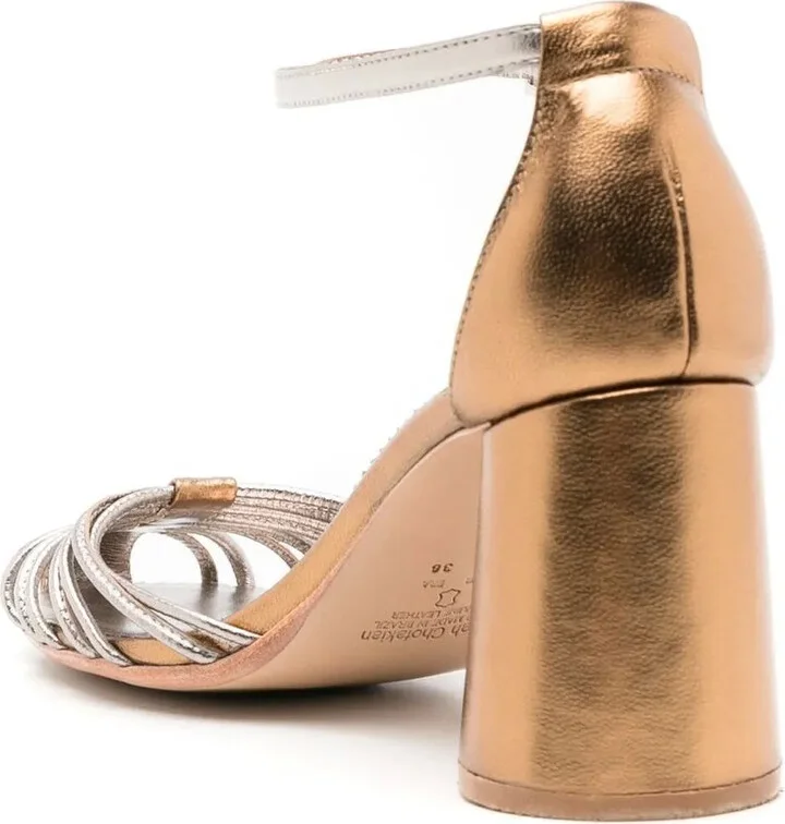 Cyril 75mm metallic sandals - Image 3