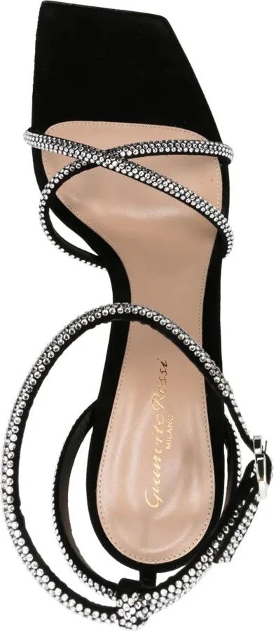 Cystal-Embellished 120mm Suede Sandals - Image 4
