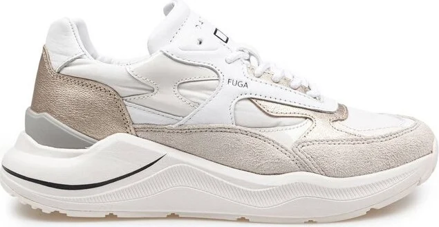 D.A.T.E. Fuga Laminated Platinum Sneakers