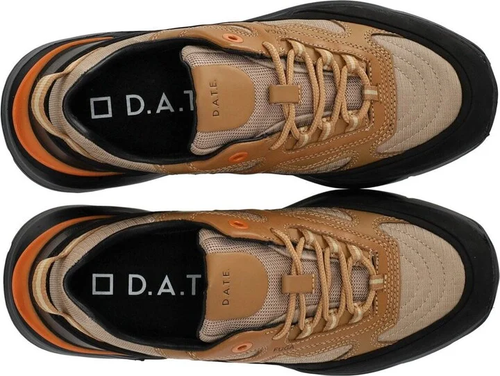 D.A.T.E. Fuga Method Beige Black Sneaker - Image 5