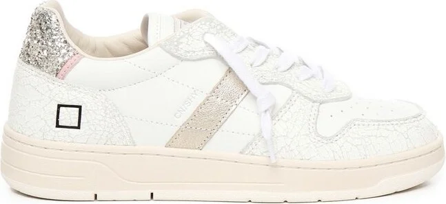 D.A.T.E. Glitter Accent Sneakers