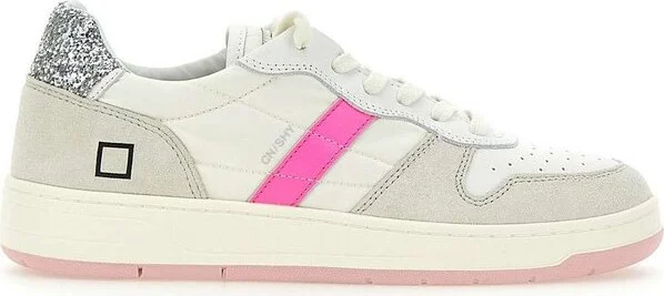 D.A.T.E. Glitter Accent Sneakers