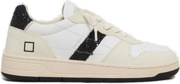D.A.T.E. Glitter Accent Sneakers