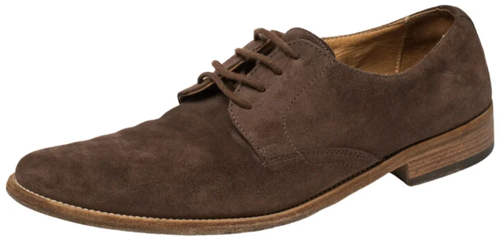 D & G Brown Suede Lace Up Oxfords Size 41