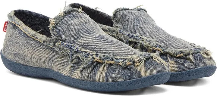 D-Shock Moc frayed denim loafers - Image 2