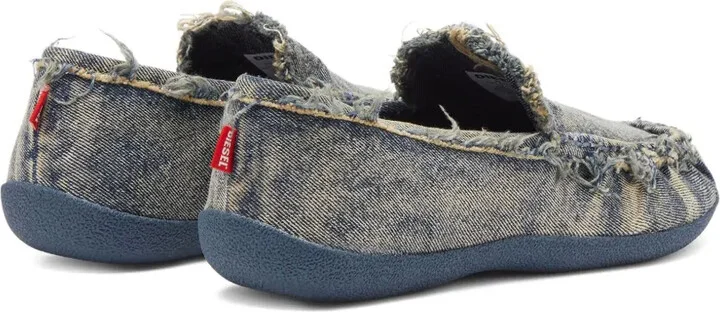 D-Shock Moc frayed denim loafers - Image 4