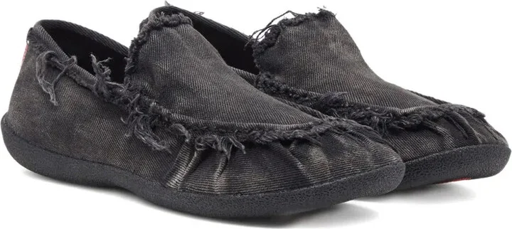 D-Shock Moc frayed-detail loafers - Image 2