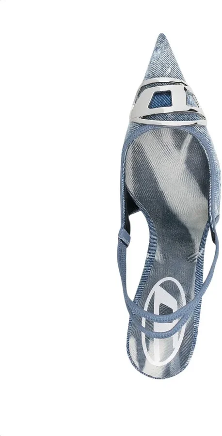D-Venus 80mm denim slingback pumps - Image 4