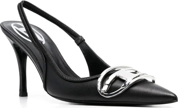 D-Venus 80mm leather slingback pumps - Image 2