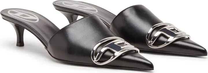 D-Venus kitten-heel leather mules - Image 2