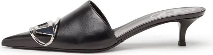 D-Venus kitten-heel leather mules - Image 4