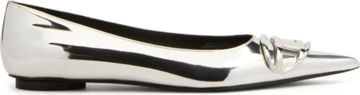 D-venus leather ballerina shoes