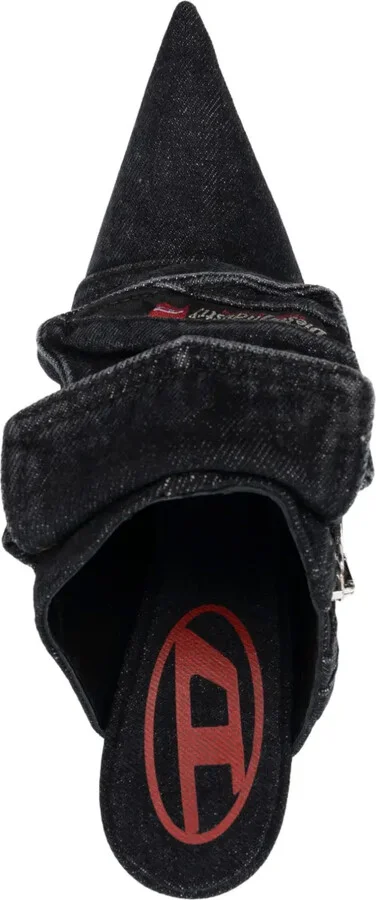 D-Venus Pocket 100mm denim mules - Image 4