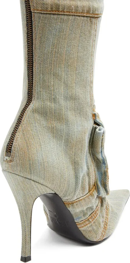 D-Venus Pocket denim knee-high boots - Image 5