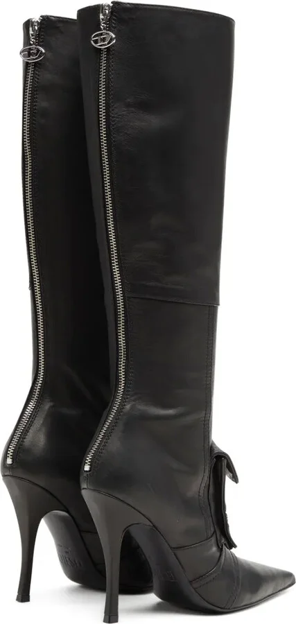D-Venus Pocket leather knee-high boots - Image 3