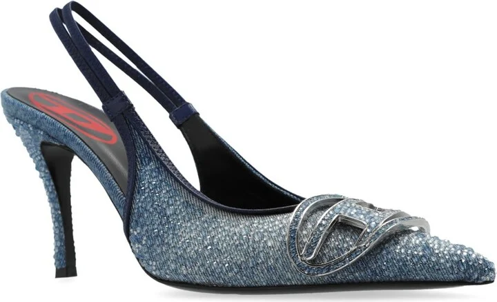 D-venus Pointed-toe Slingback Pumps - Image 2