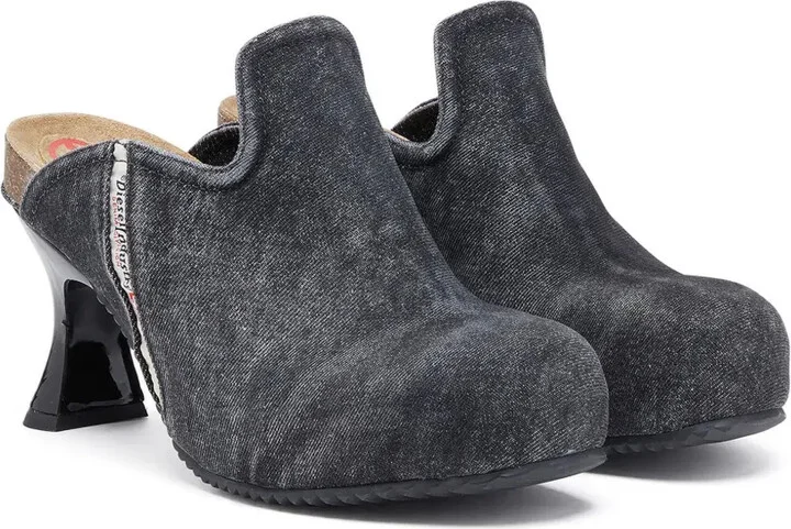 D-Woodstock W 80mm denim mules - Image 2
