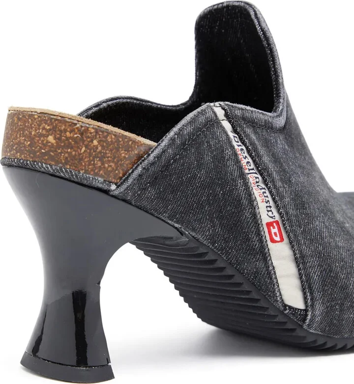 D-Woodstock W 80mm denim mules - Image 5