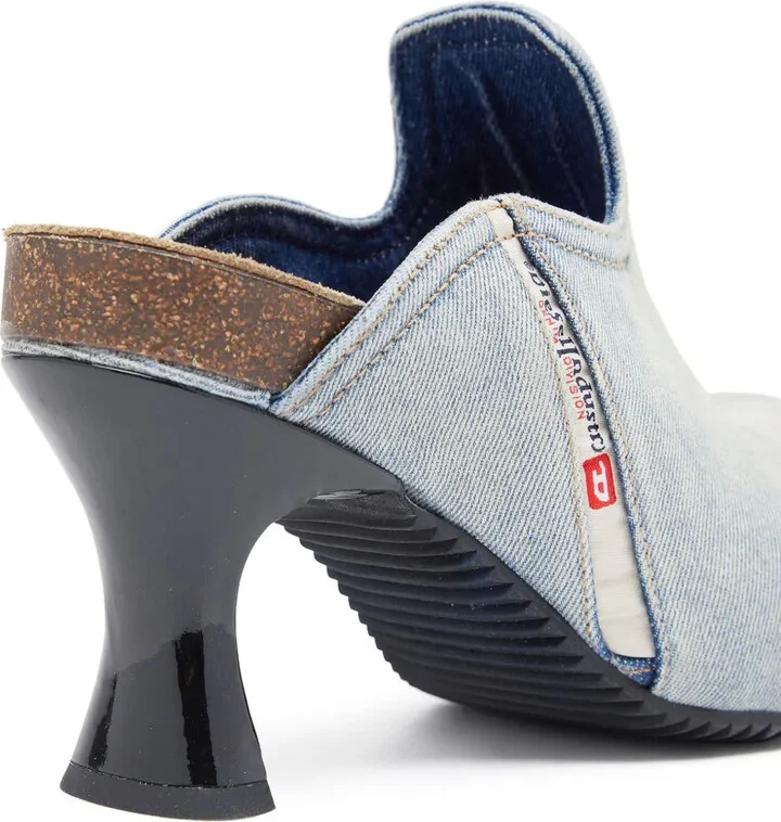 D-Woodstock W 80mm denim mules - Image 5
