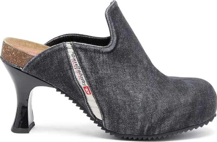 D-Woodstock W 80mm denim mules