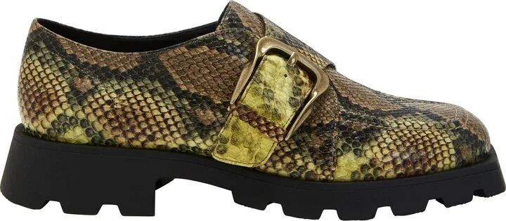 Daarling Snakeskin Embossed Buckle Loafer - Image 3