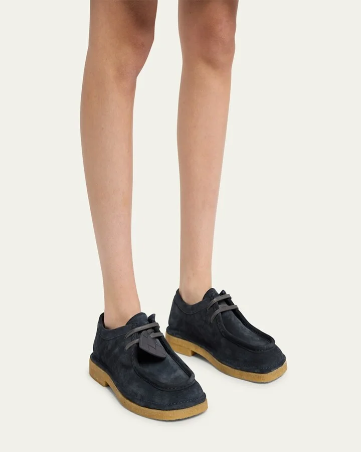 Daddy Derby Suede Wallabee Booties - Image 4