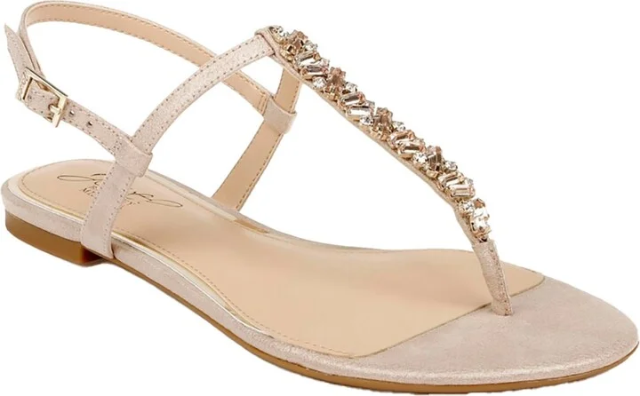 Dafina Womens Faux Leather Embellished Ankle Strap