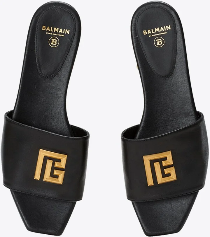 Dafne PB Logo Flat Mules - Image 2