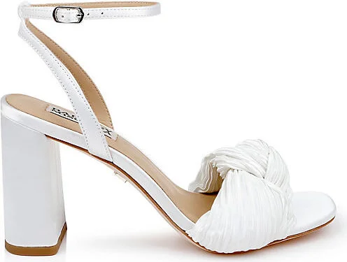 Dafne Satin Open-Toe Block Heels - Image 3