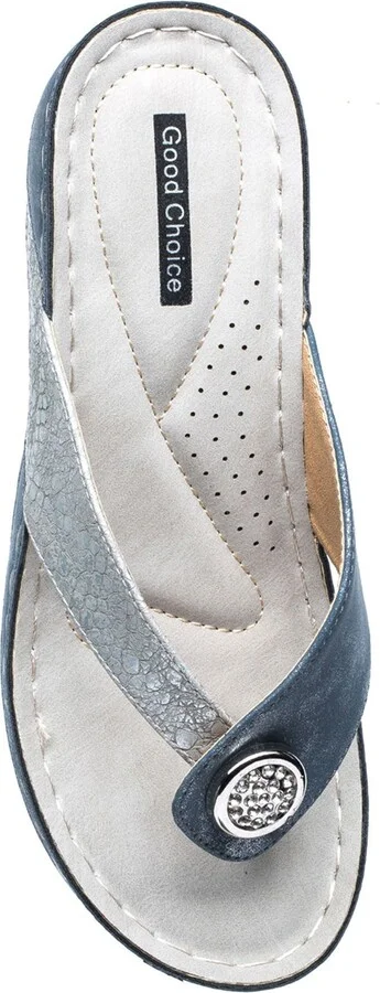 Dafni Snakeskin Embossed Wedge Sandal - Image 4