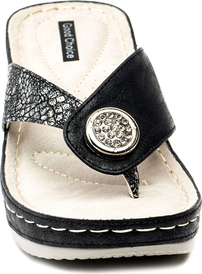 Dafni Snakeskin Embossed Wedge Sandal - Image 7