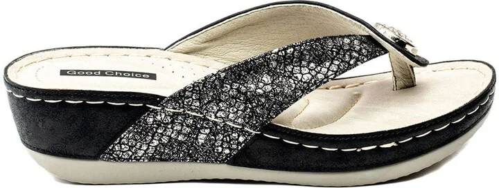 Dafni Snakeskin Embossed Wedge Sandal - Image 8
