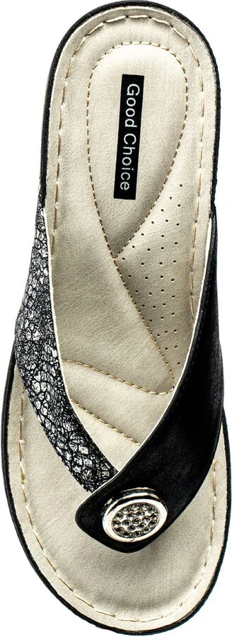 Dafni Snakeskin Embossed Wedge Sandal - Image 9