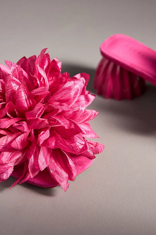 Dahlia 3D Floral Square-Toe Block Heels - Image 3