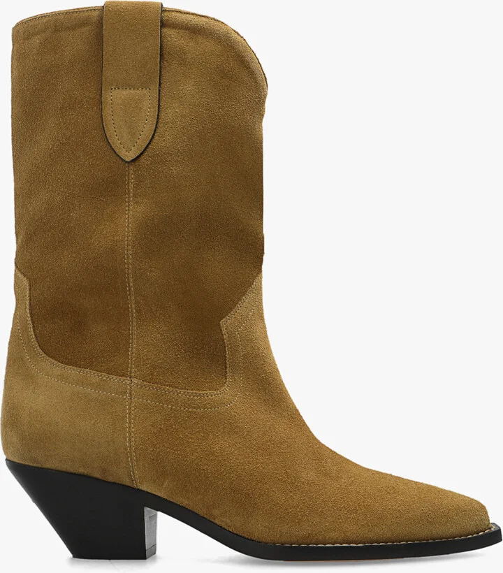 ‘Dahope’ Heeled Ankle Boots, , - Brown