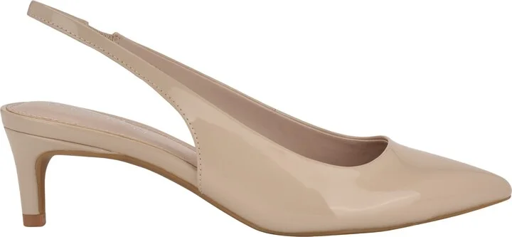 Dainty Kitten Heel Pointed Toe Slingback Pump - Image 7