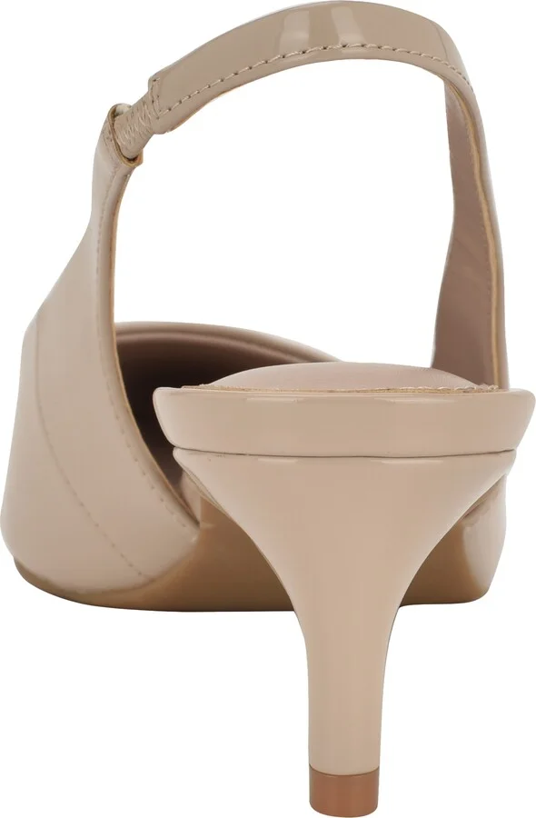 Dainty Kitten Heel Pointed Toe Slingback Pump - Image 10