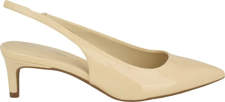 Dainty Kitten Heel Pointed Toe Slingback Pump - Image 3