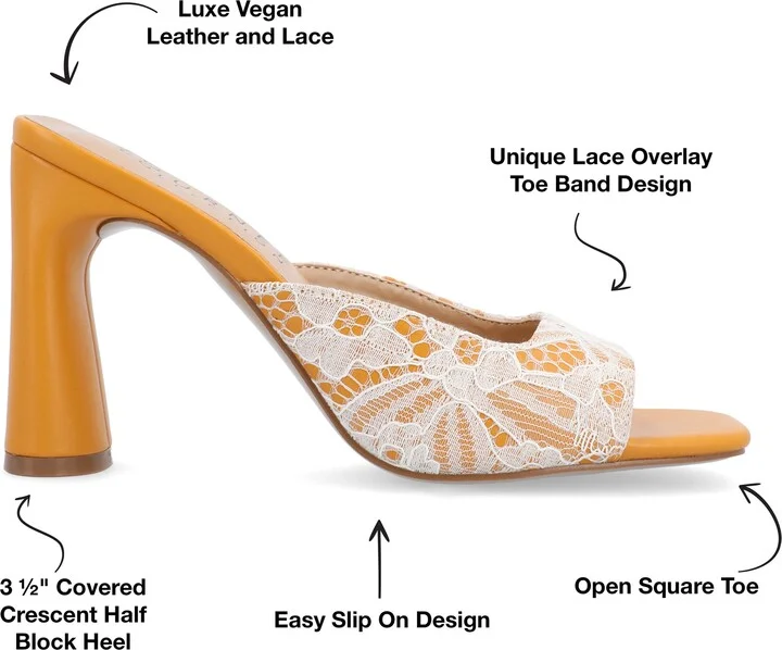 Daivia Lace Block Heel Sandal - Image 7