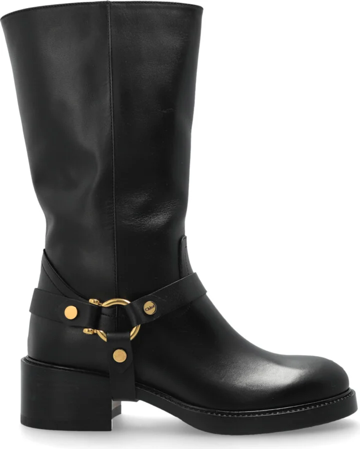 Dakota Heeled Boots, , - Black
