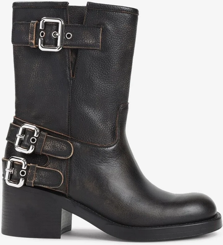 Dakota Leather Ankle Boots