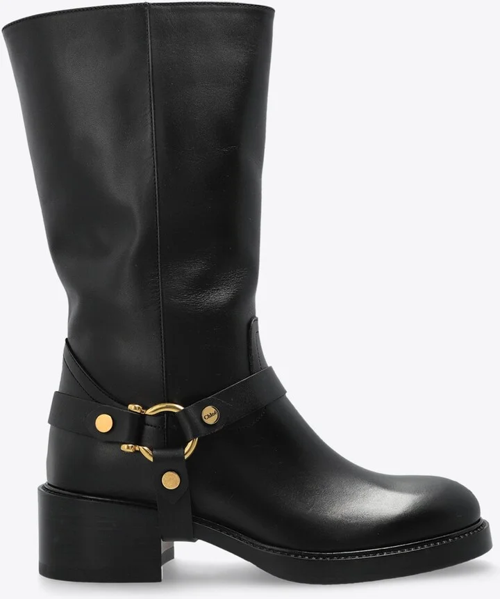 Dakota Leather Mid-Calf Boots