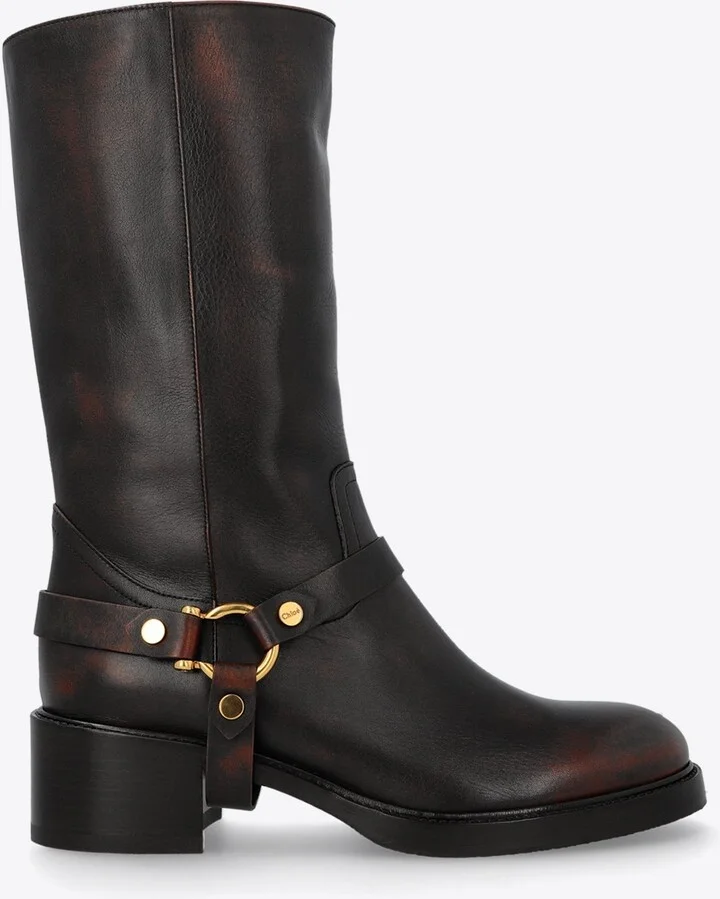 Dakota Leather Mid-Calf Boots