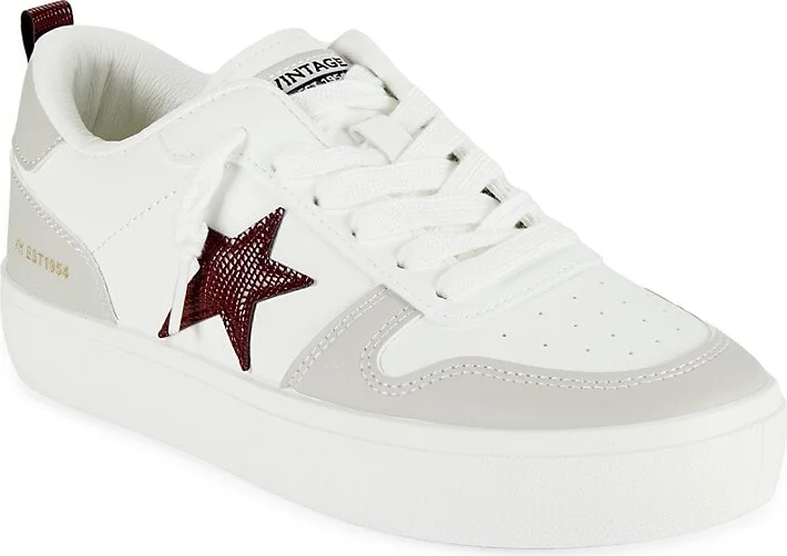 Dakota Star Mixed Media Low Top Sneakers - Image 2