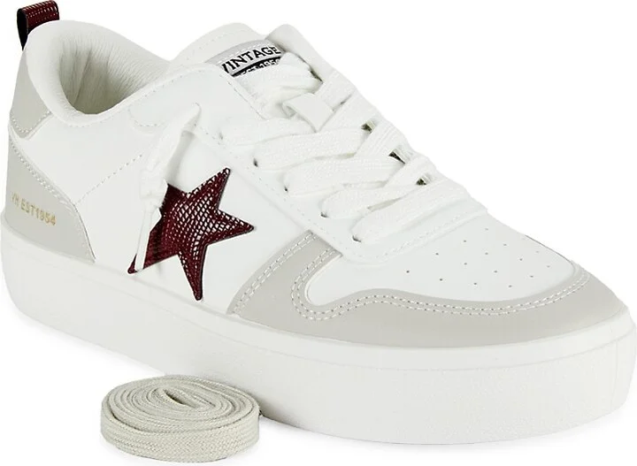 Dakota Star Mixed Media Low Top Sneakers - Image 6