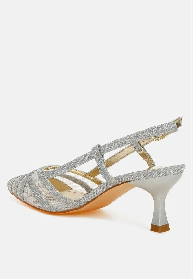 Daldra Kitten Heel Slingback Sandals - Image 7