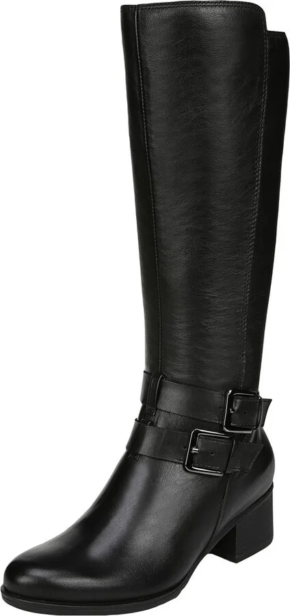 Dale Womens Leather Riding Mid-Calf Boots