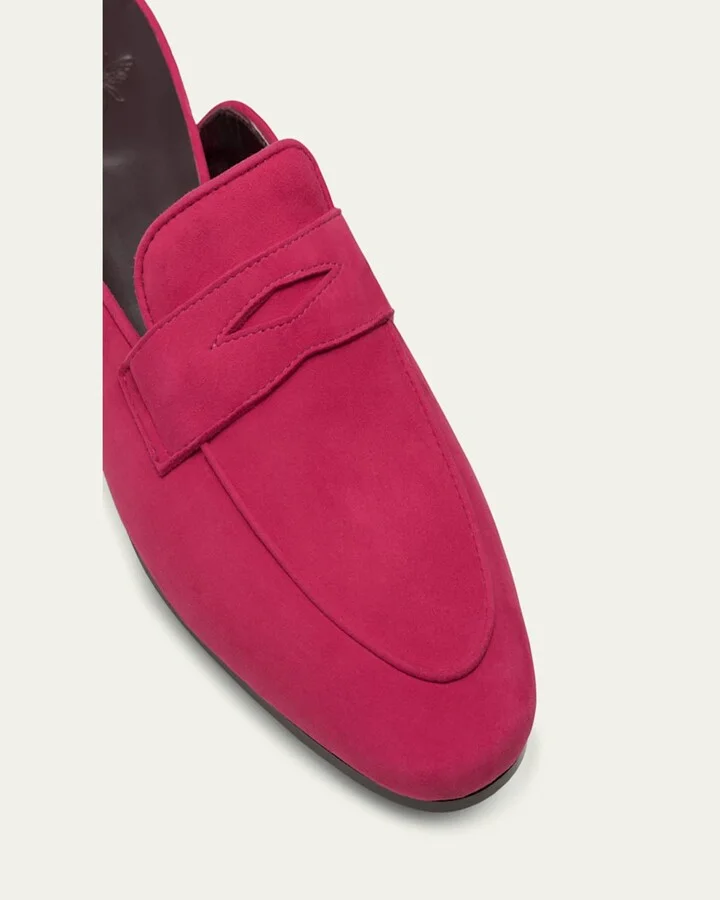Dalhia Suede Loafer Mules - Image 2